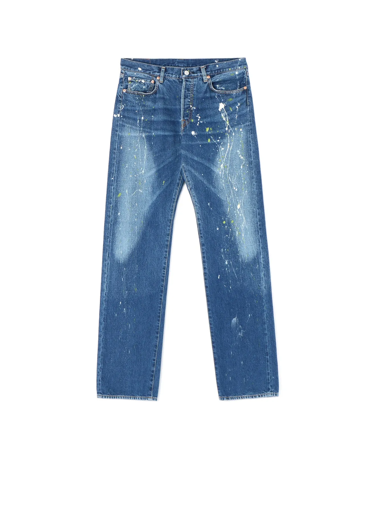 12oz DENIM PAINT SPLATTERED JEANS