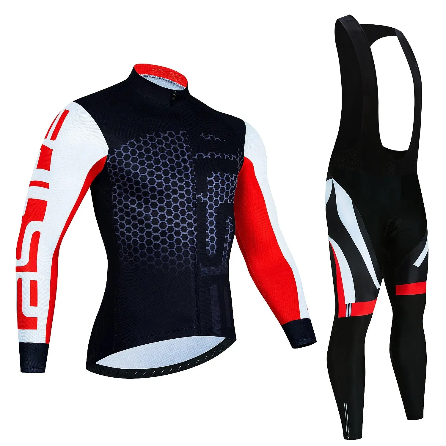 2024 Pro Cycling Jerseys Sets Autumn Riding Long Sleeves Men Cycling Bib Set Bicycle Clothing Spring MBT Breathable Bike Clothes