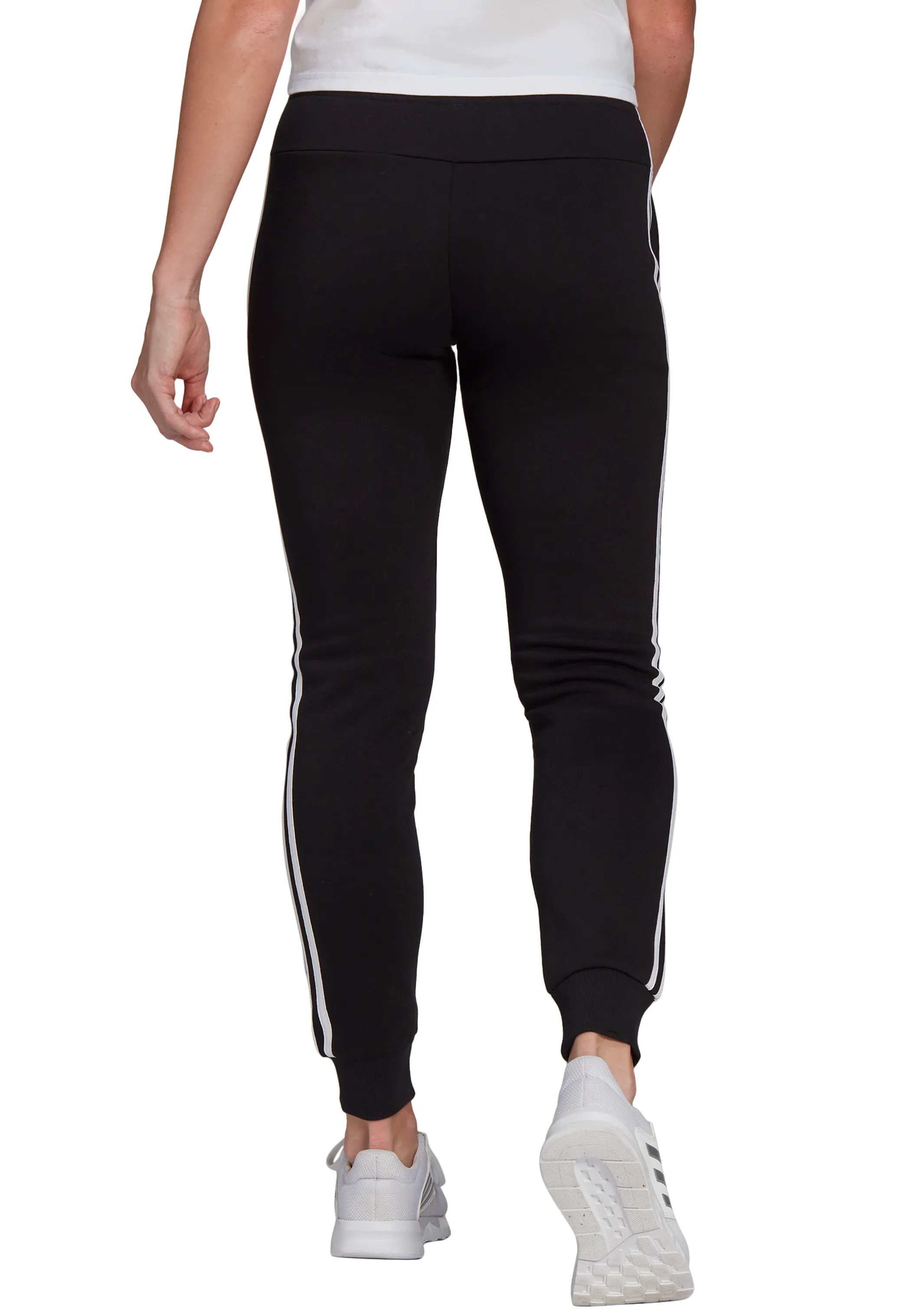 Adidas Womens Essential Fleece 3 Stripe Pants <br> GM5551