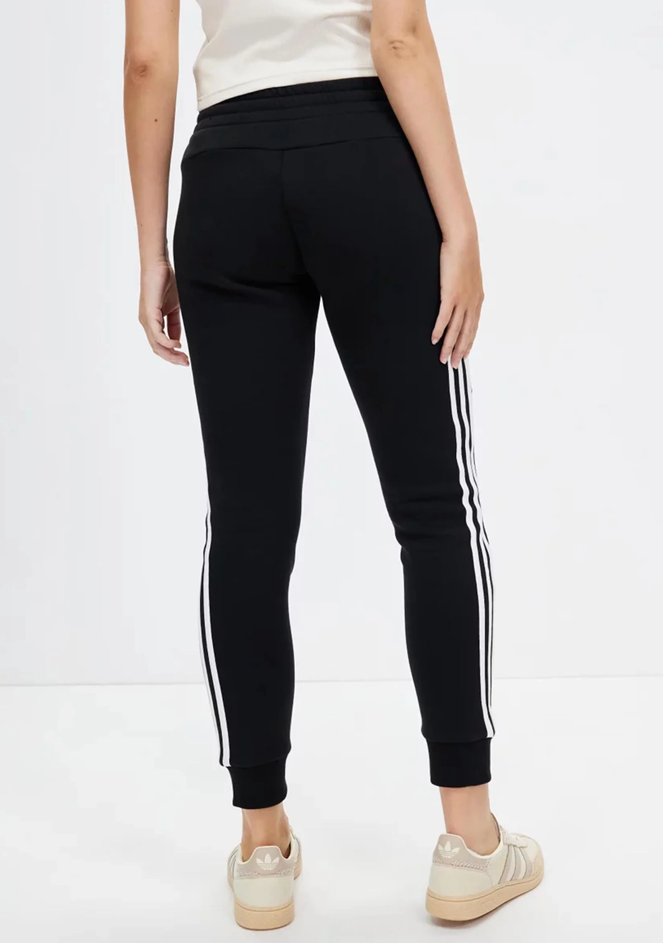 Adidas Womens Essential Fleece 3 Stripe Pants <br> GM5551