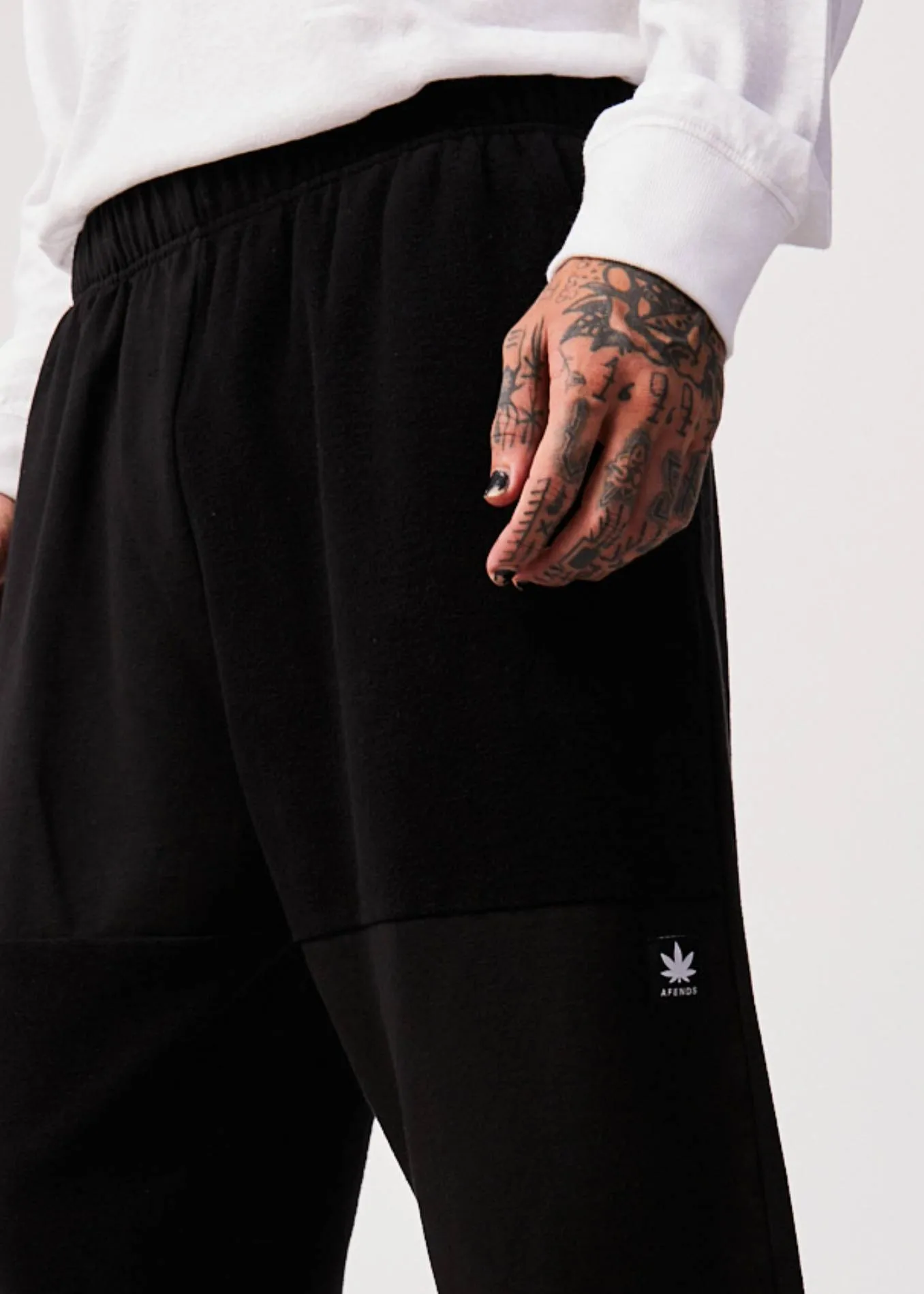 AFENDS Mens Creation - Sweat Pants - Black