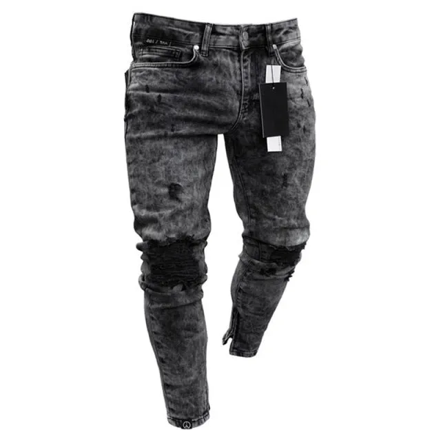 Aidase New Printed Statuary Jeans Loose Straight Men Denim Biker Casual Pants Hip Hop Man Jean Hombre Pantalon Artistic Work Size S-3XL