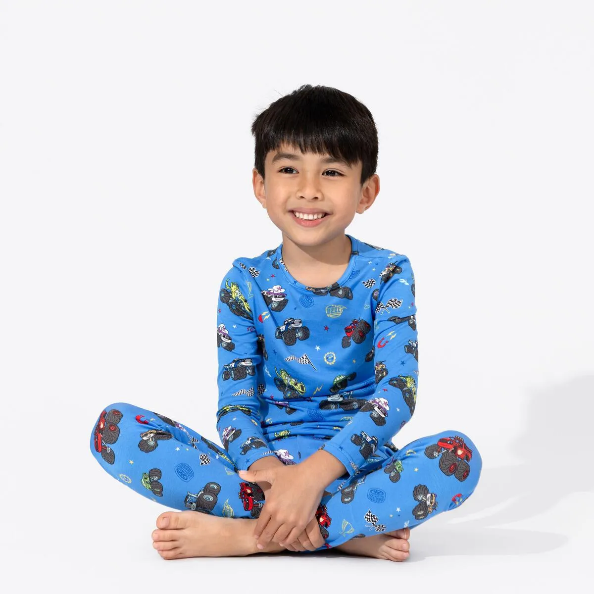 Bellabu Bear Blaze and The Monster Machine Monster Trucks Bamboo Pants Set Pajamas