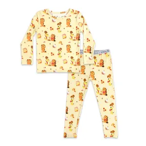 Bellabu Bear Garfield: The Movie Bamboo Pants Set Kids Long Sleeved Pajamas