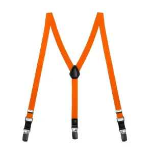 Boys' Tangerine Skinny Suspenders