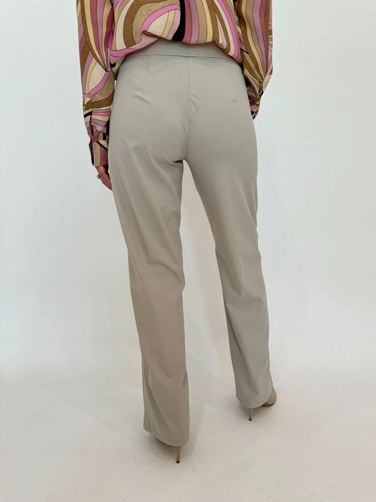 Candice Straight Pants - Kalk