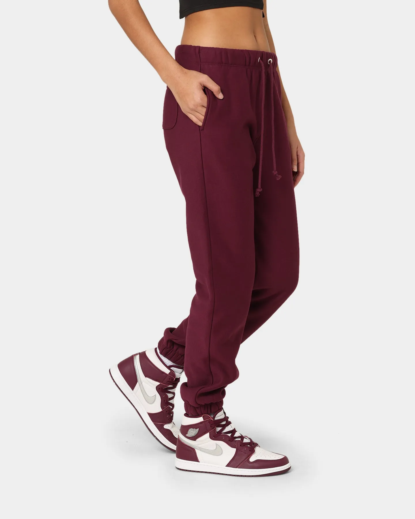 Champion Women's Reverse Weave Relaxed Joggers Dark Berry Purple