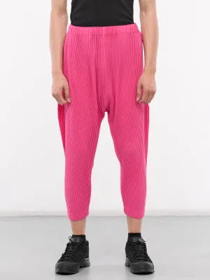 Colorful Pleats Pants (HP46JF141-25-DEEP-PINK)