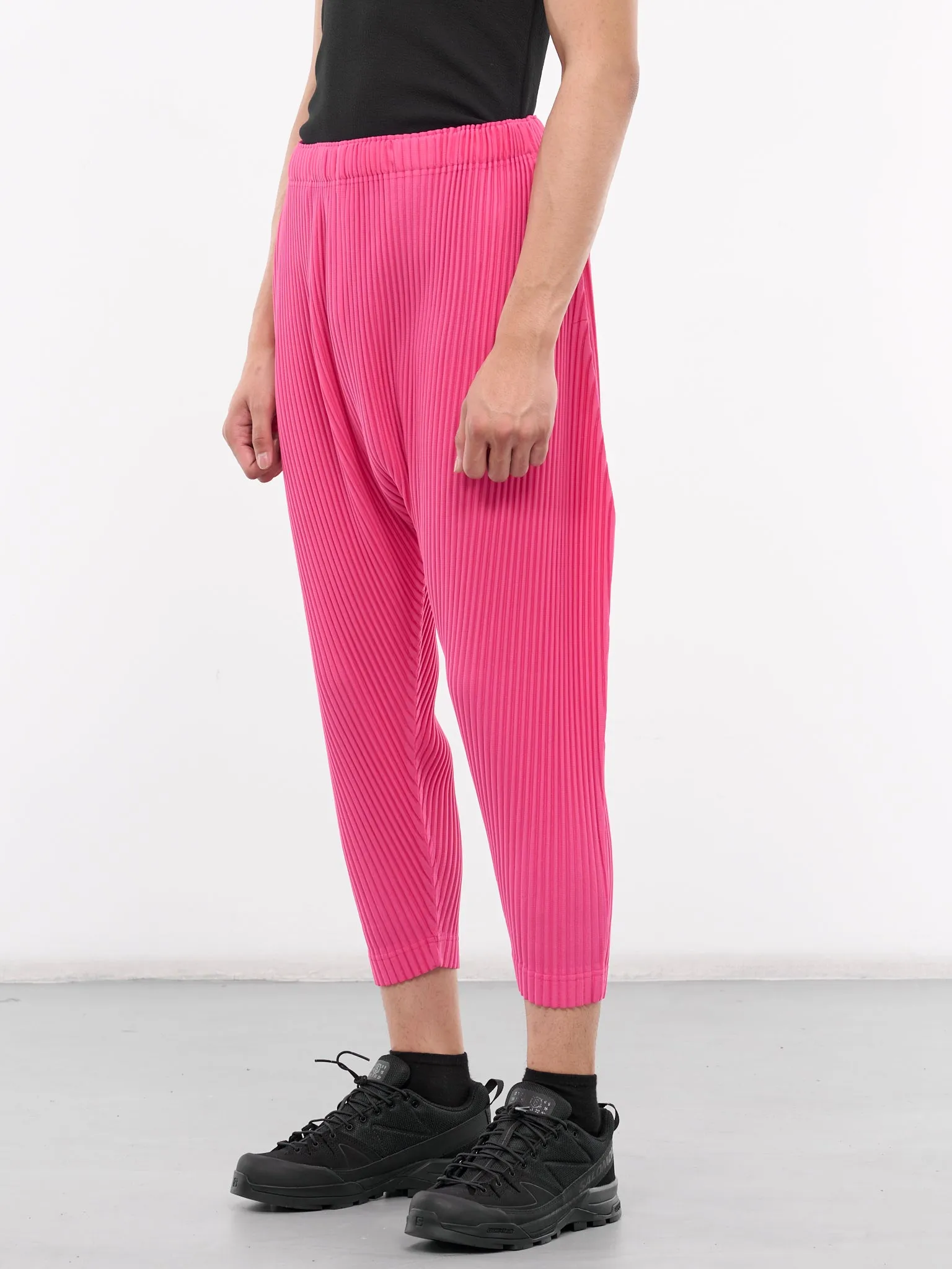 Colorful Pleats Pants (HP46JF141-25-DEEP-PINK)