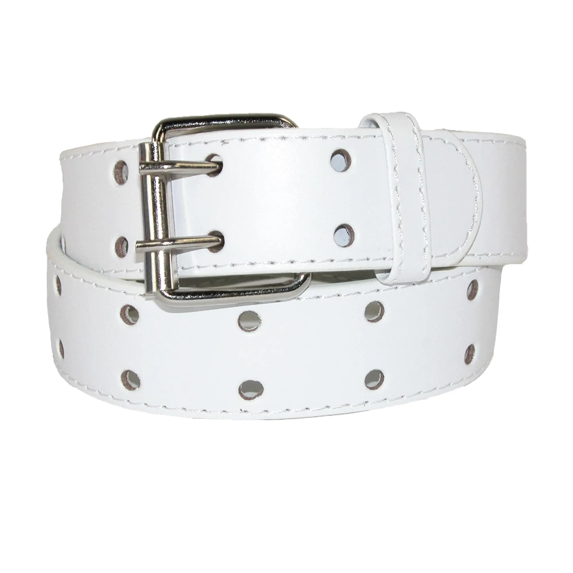 CTM® Kids' Leather Two Hole Jean Belt