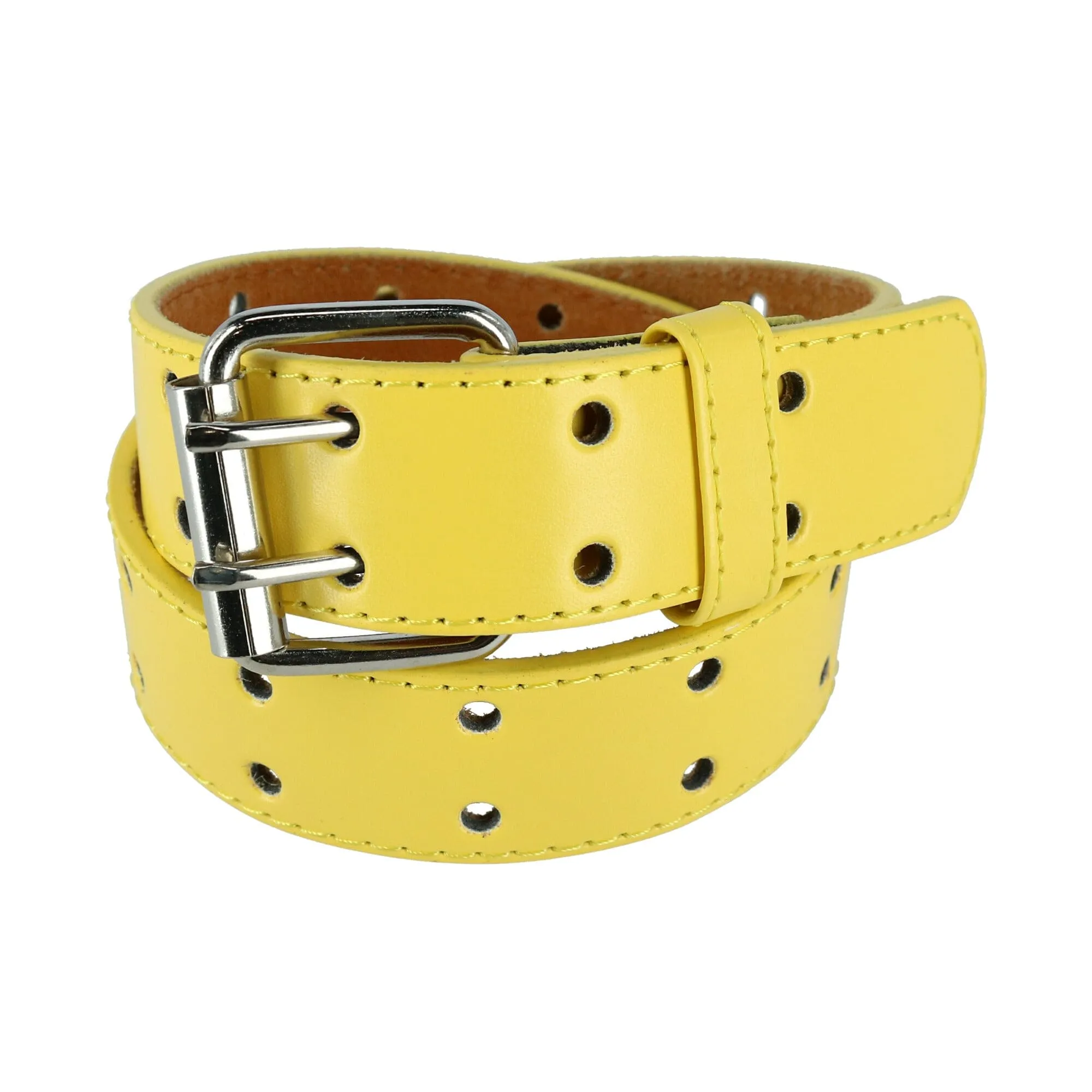 CTM® Kids' Leather Two Hole Jean Belt