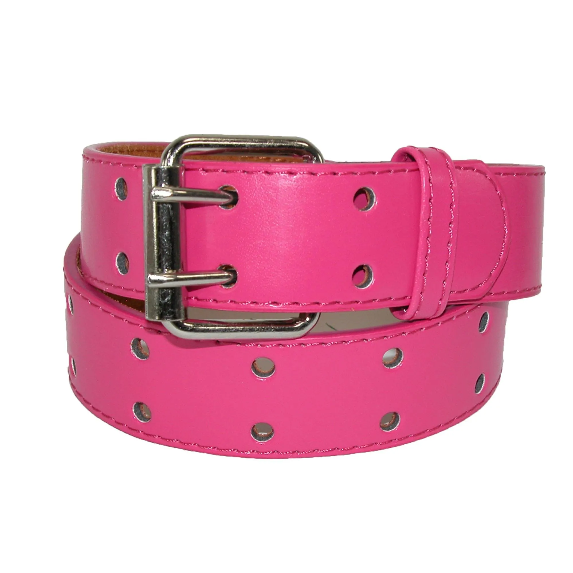 CTM® Kids' Leather Two Hole Jean Belt