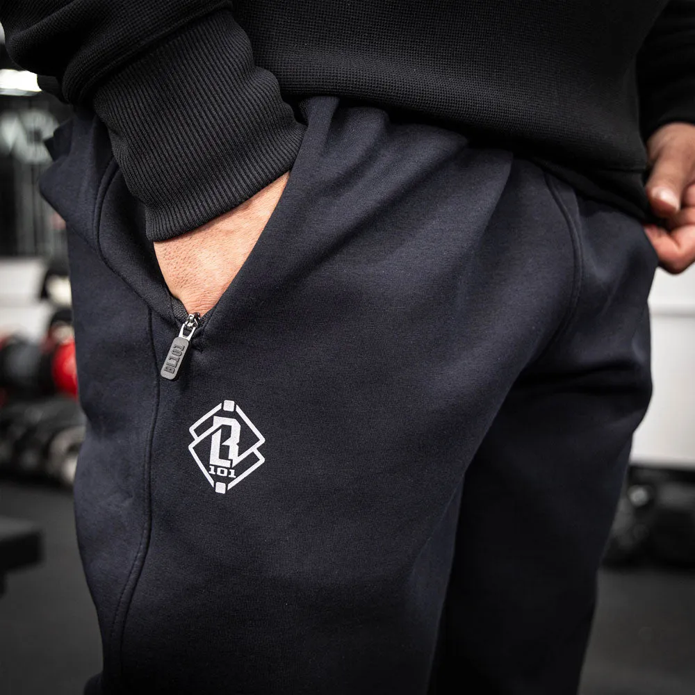 Diamond Relaxed Fit Youth Joggers - Black/White