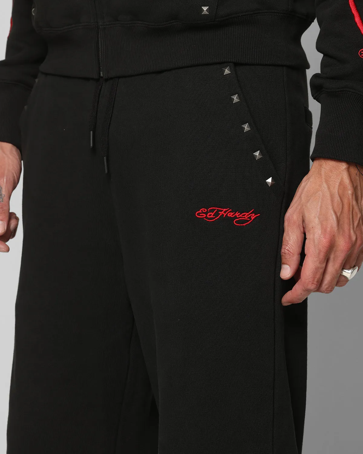 Ed Hardy Ed Hardy Track Pants Black