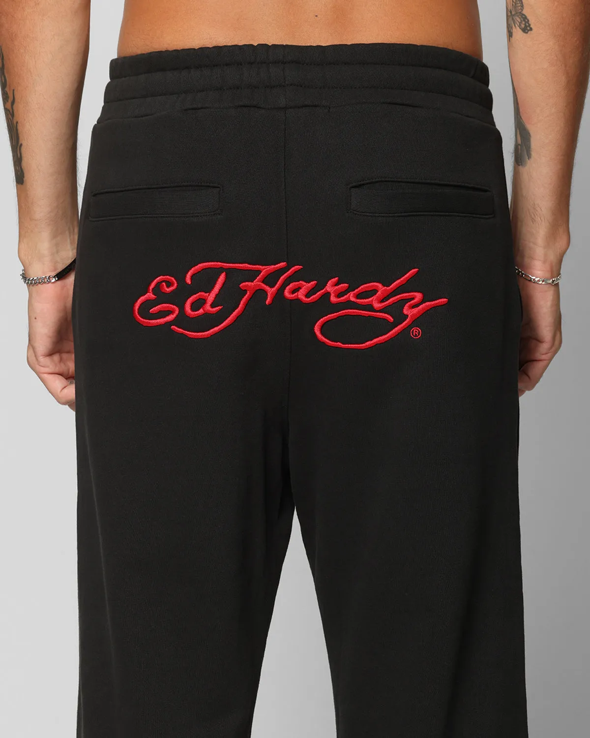 Ed Hardy Ed Hardy Track Pants Black