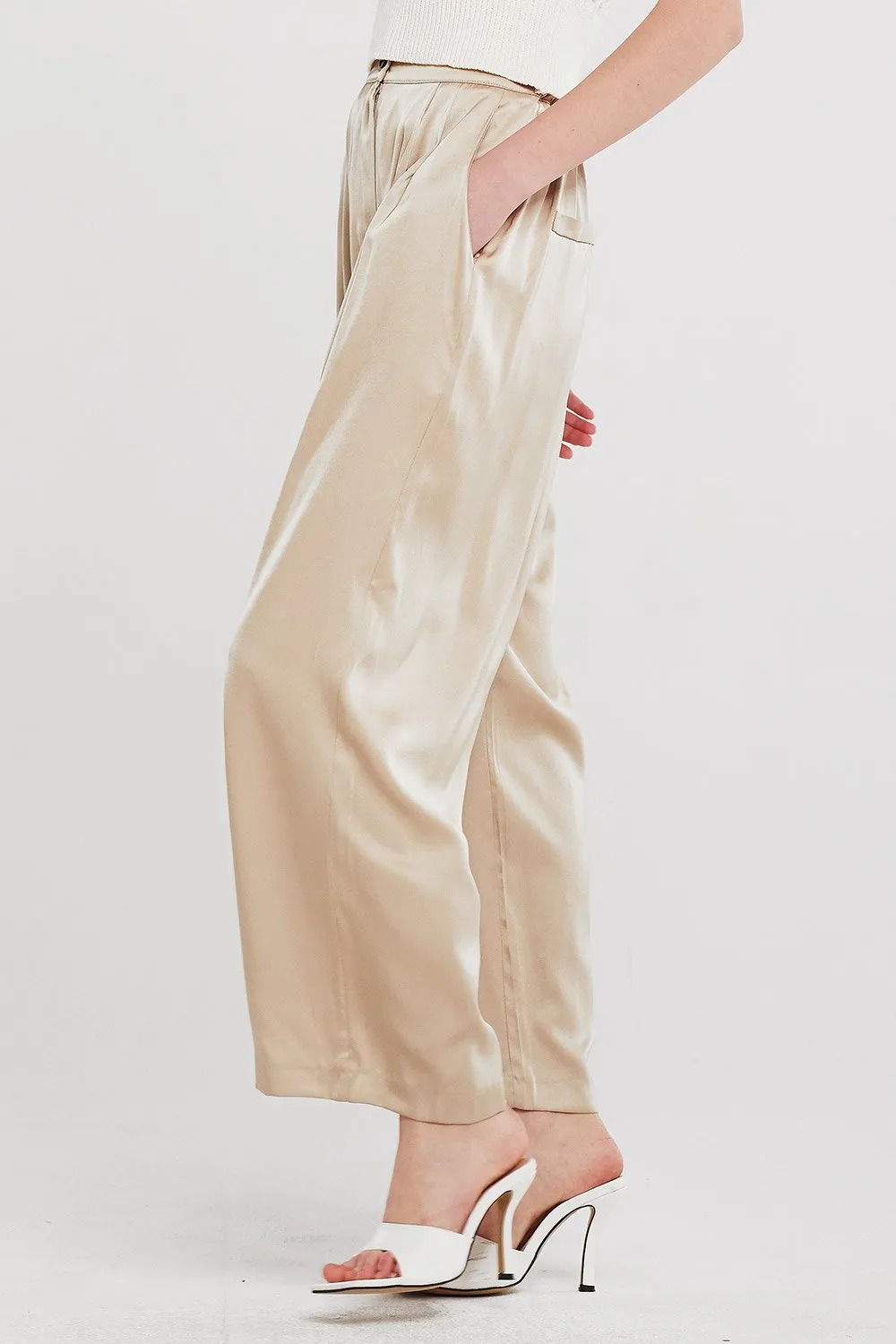 Elena Pintuck Flare Leg Pants