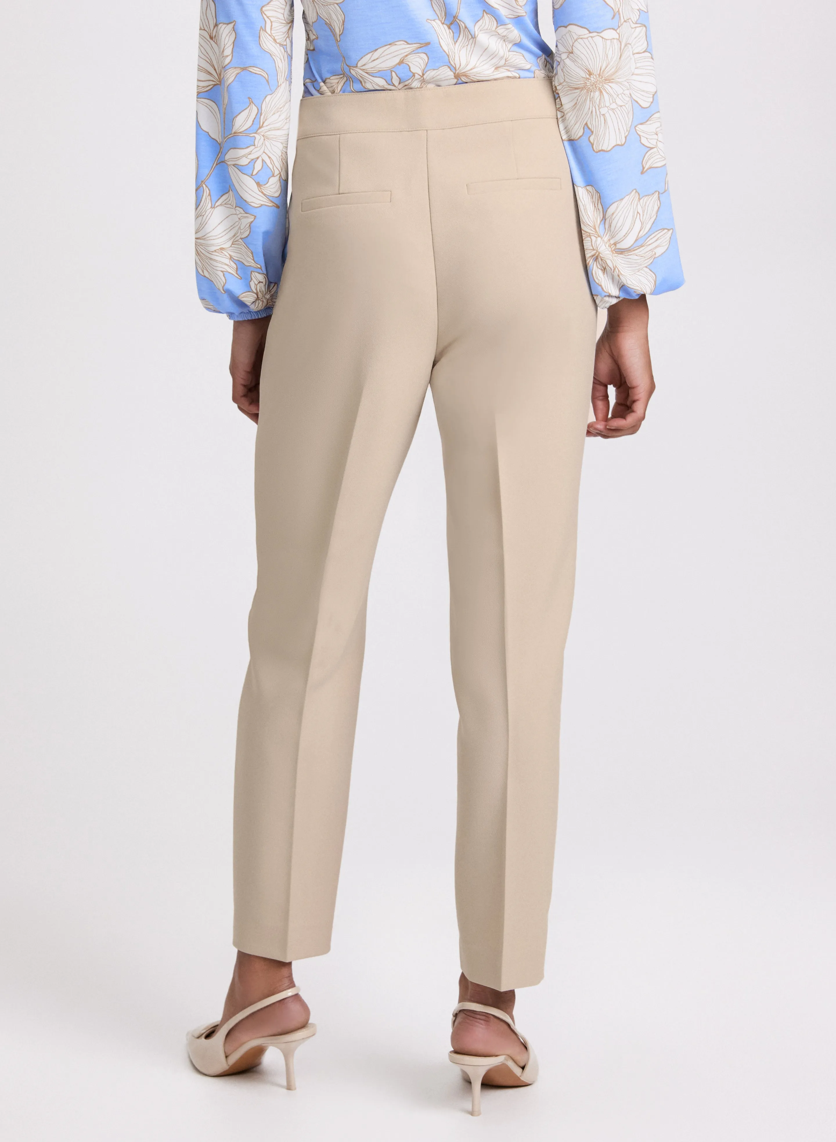 Emma Seamed Slim-Leg Pants