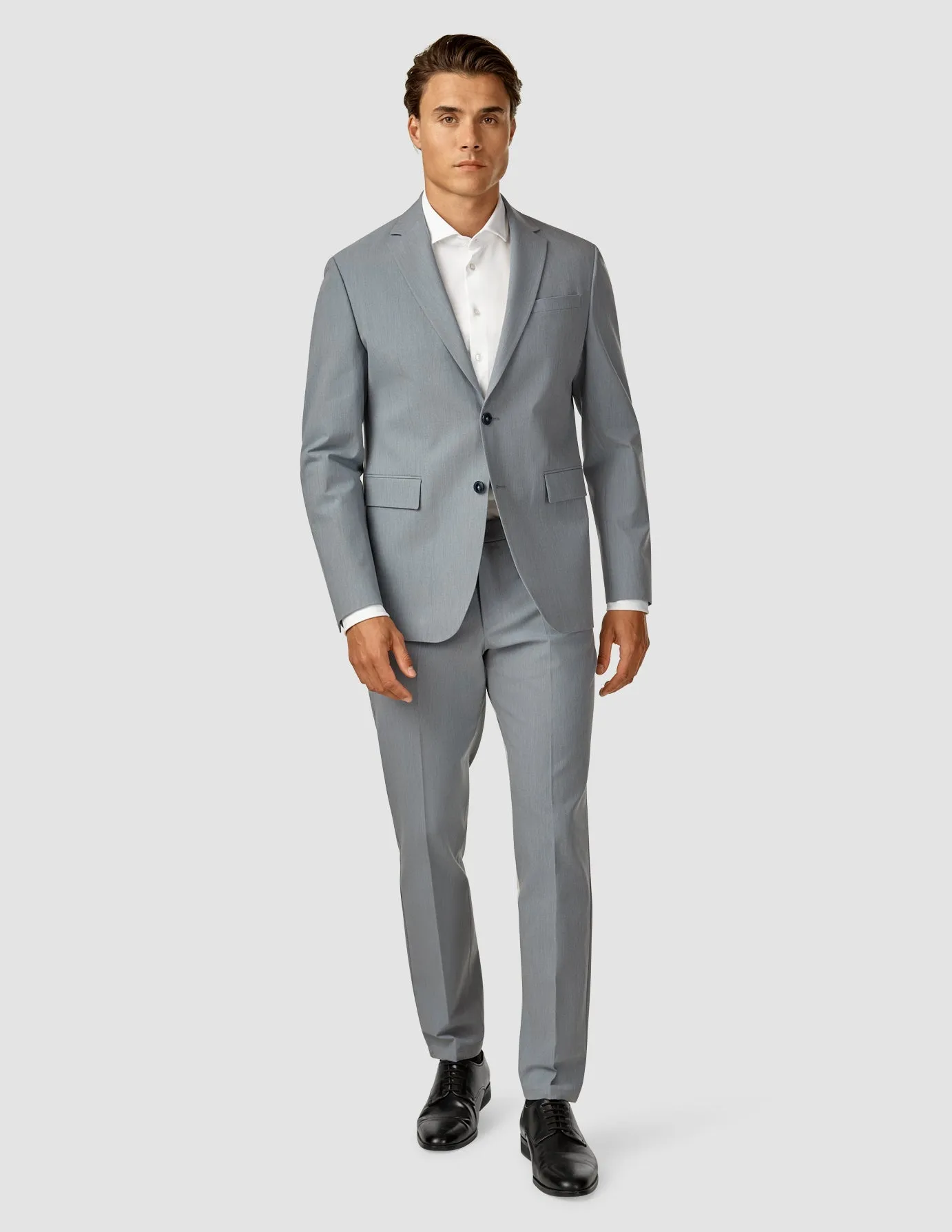 Essential Suit Pants Regular Light Blue Melange