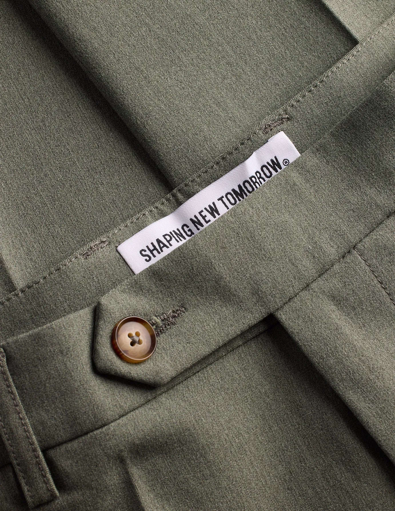 Essential Suit Pants Slim Green Melange