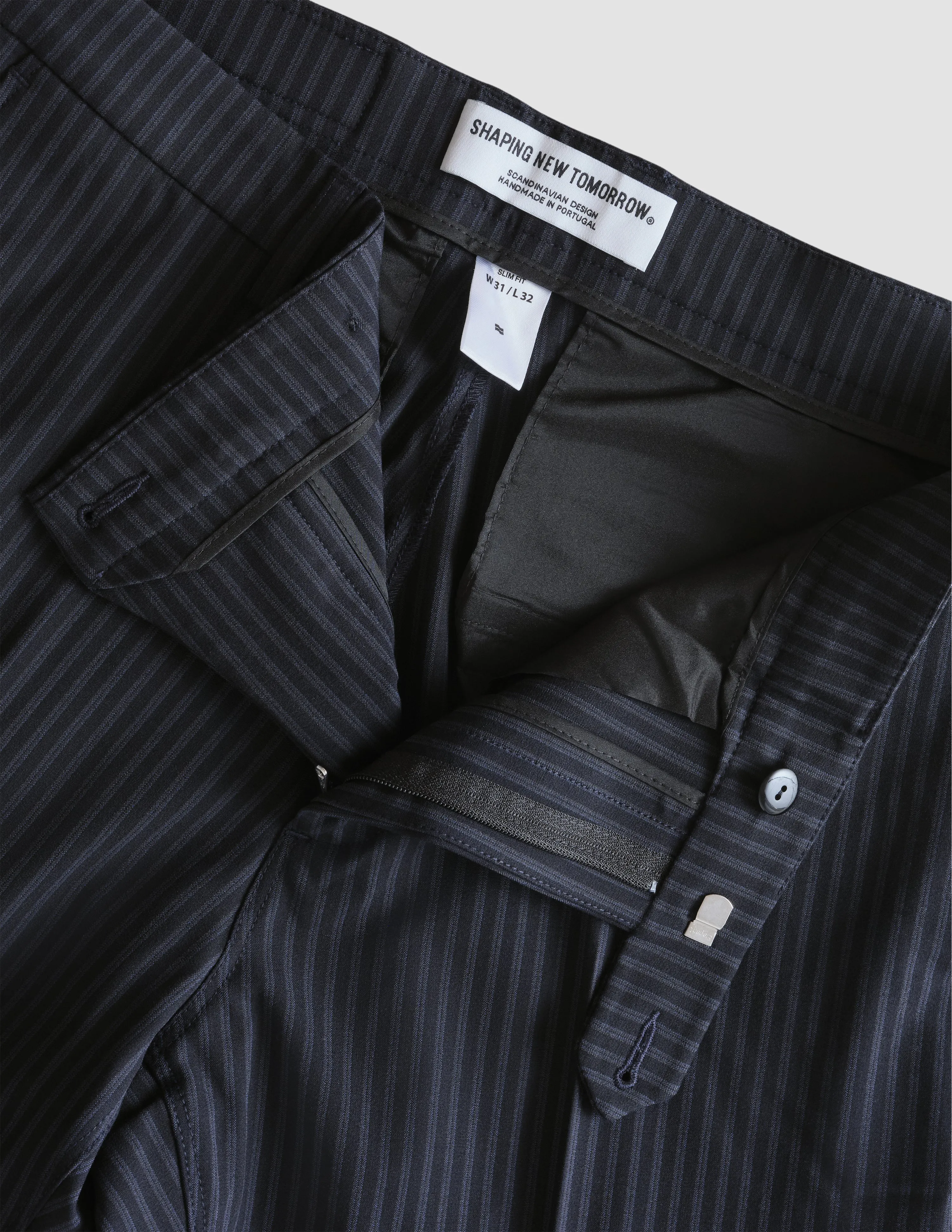 Essential Suit Pants Slim Stanford Stripes