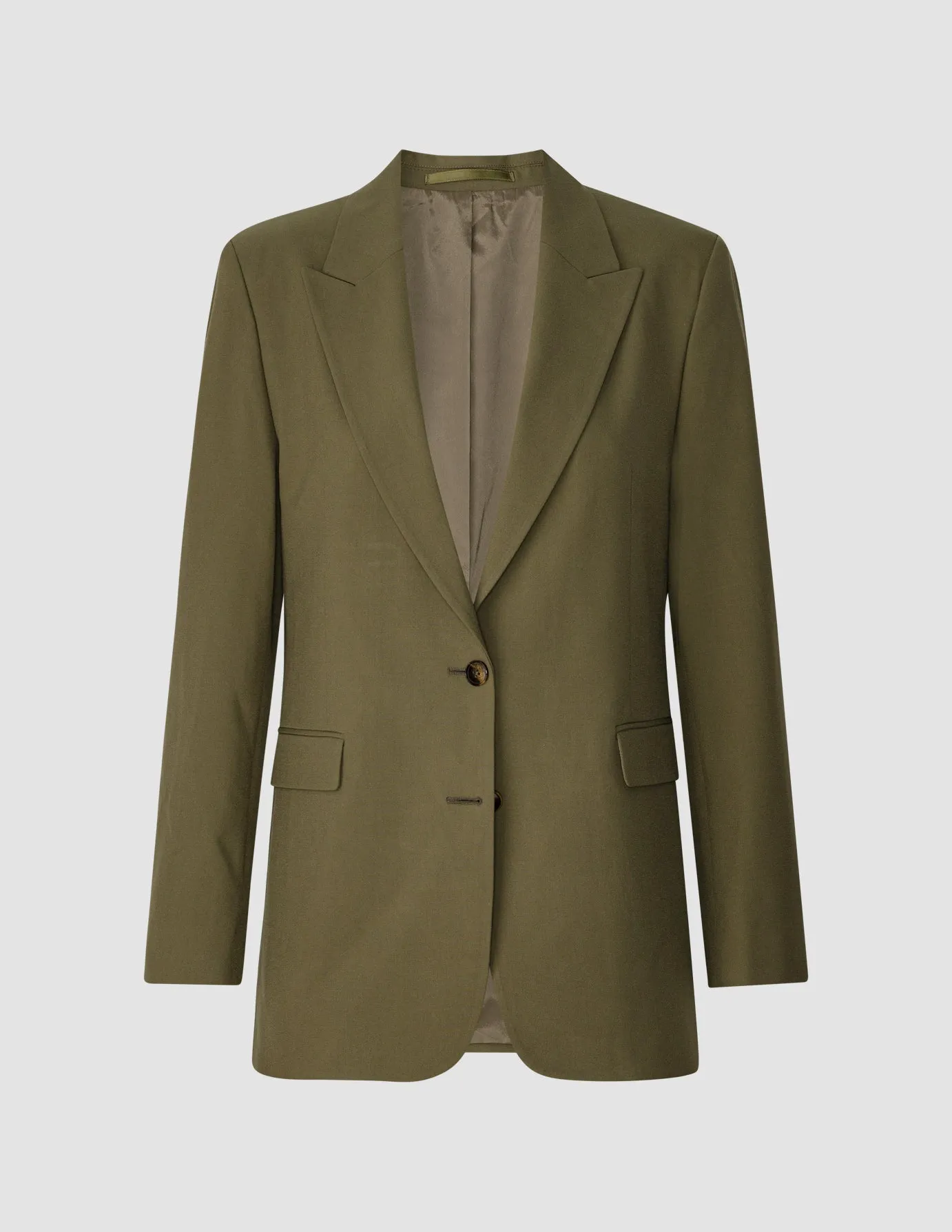 Essential Suit Straight Dark Olive