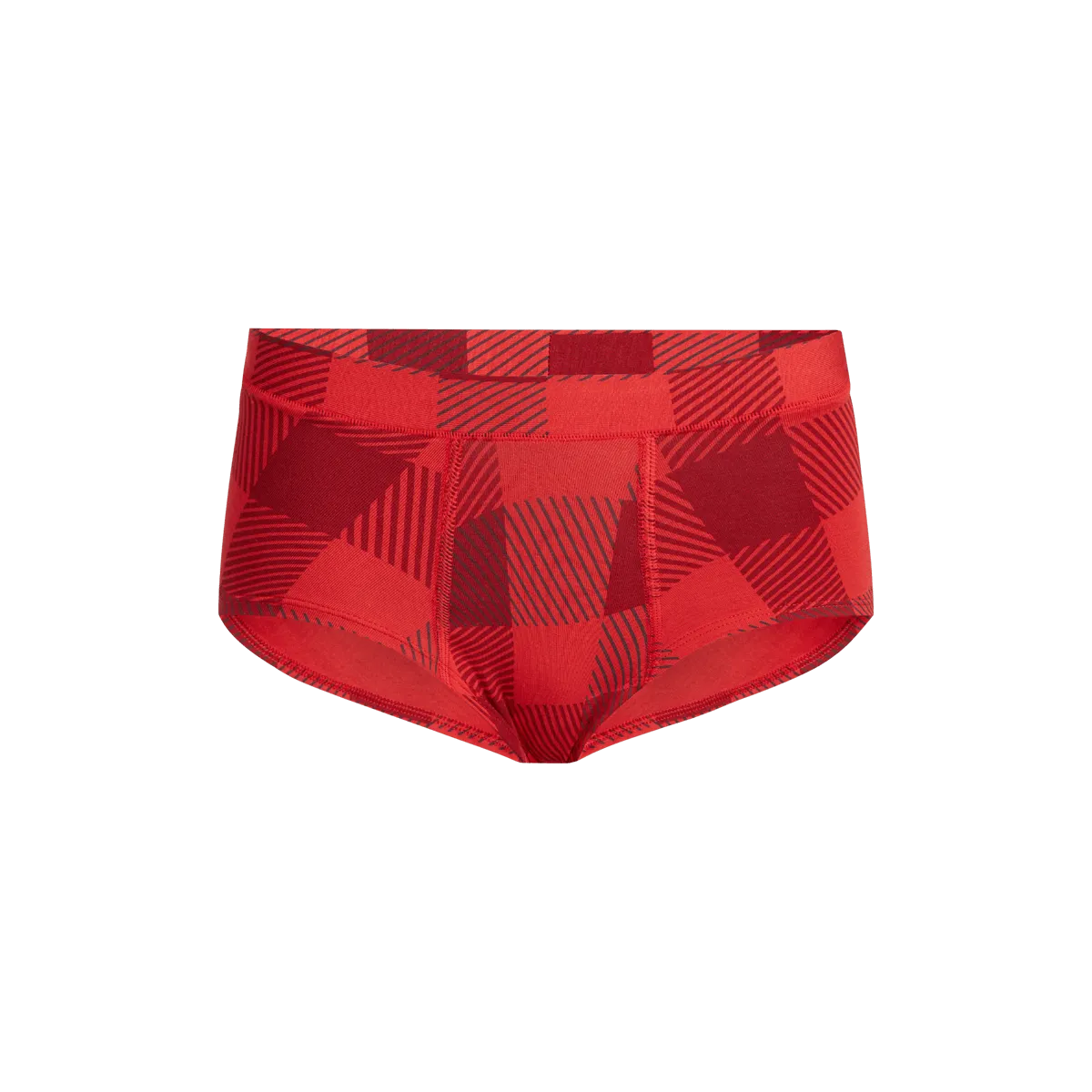 FeelFree Cheeky Brief | Crimson Plaid