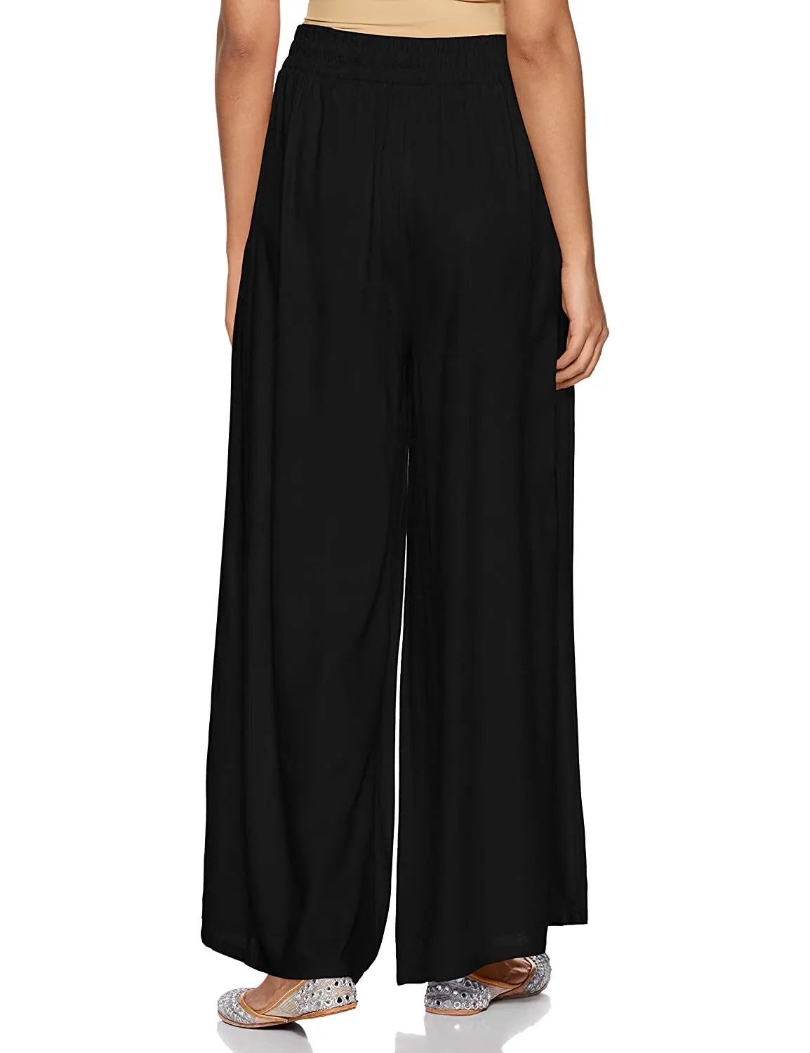 Free Size Black Palazzo Pants for Ladies