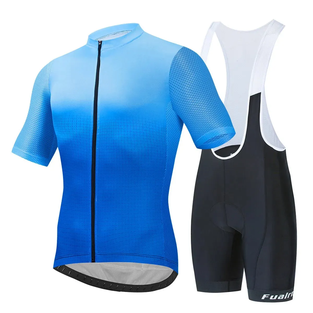 FUALRNY Cycling Jersey Set Summer Short Sleeve Breathable Yellow MTB Bike Cycling Clothing Maillot Ropa Ciclismo Uniform Suit