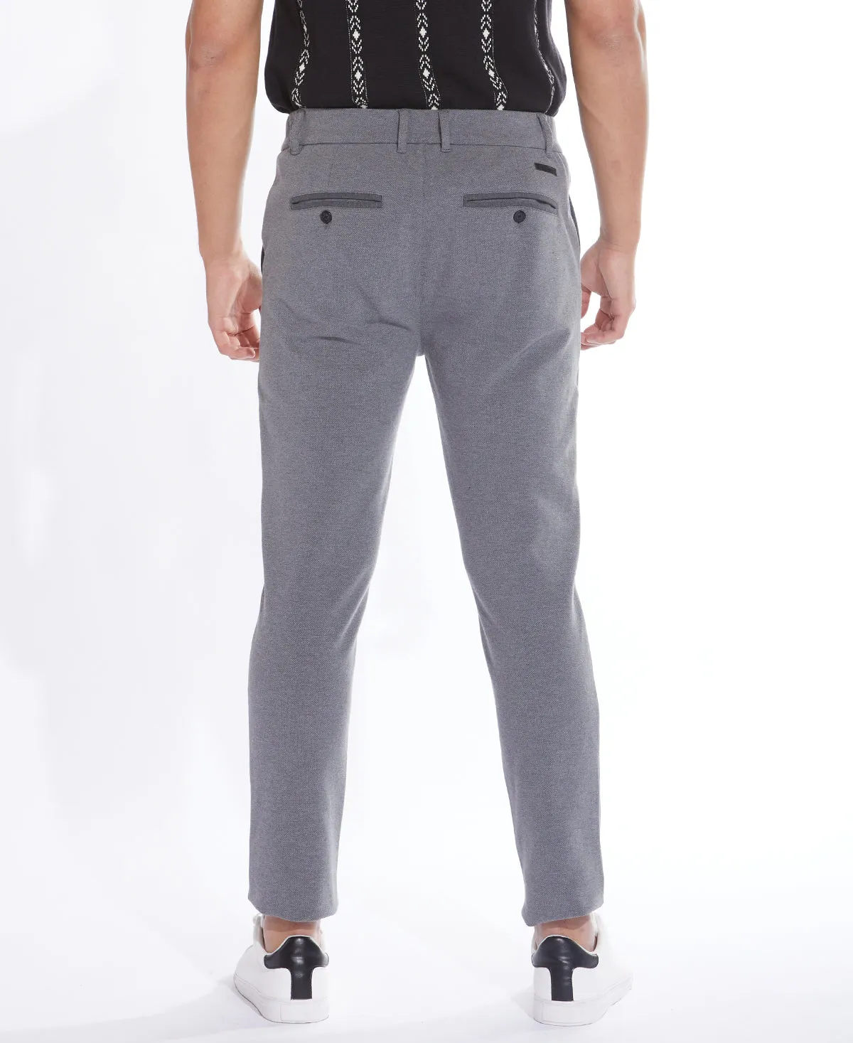 Gano Slim Knit Pants (Dark Gray)