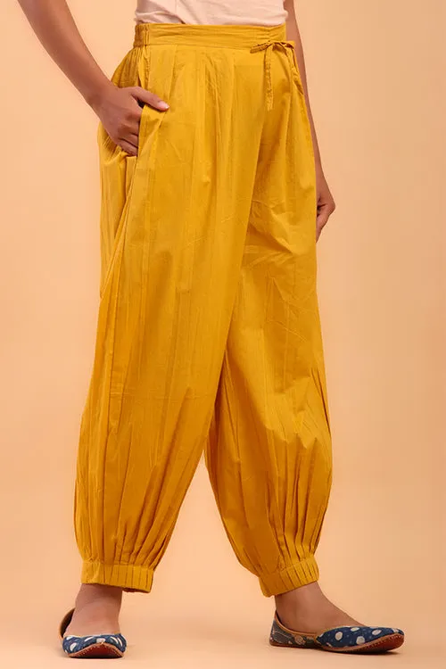 Golden Yellow Afghani Pant