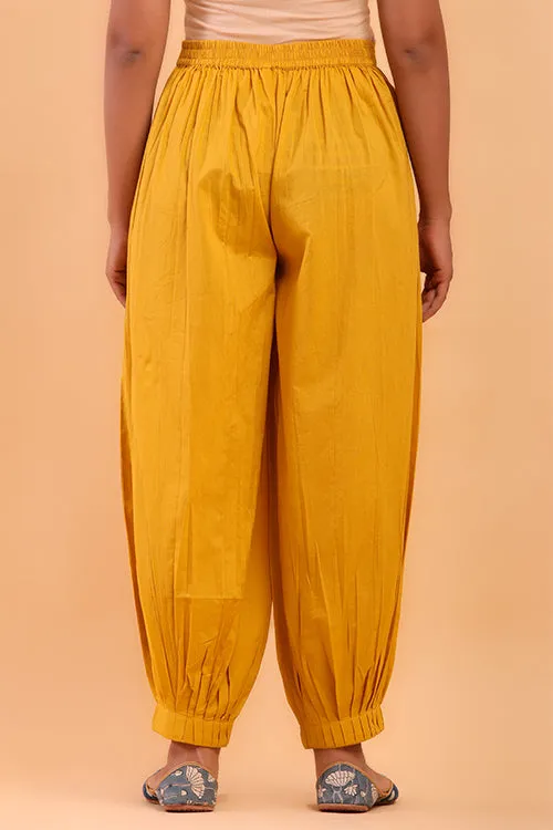 Golden Yellow Afghani Pant