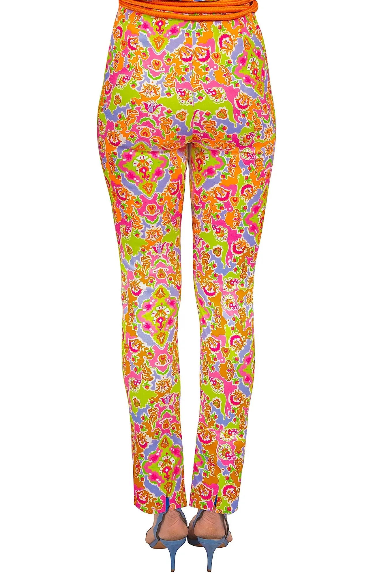 Gretchen Scott | GripeLess Pull On Pant | Women's | Pink/Lime Watteau