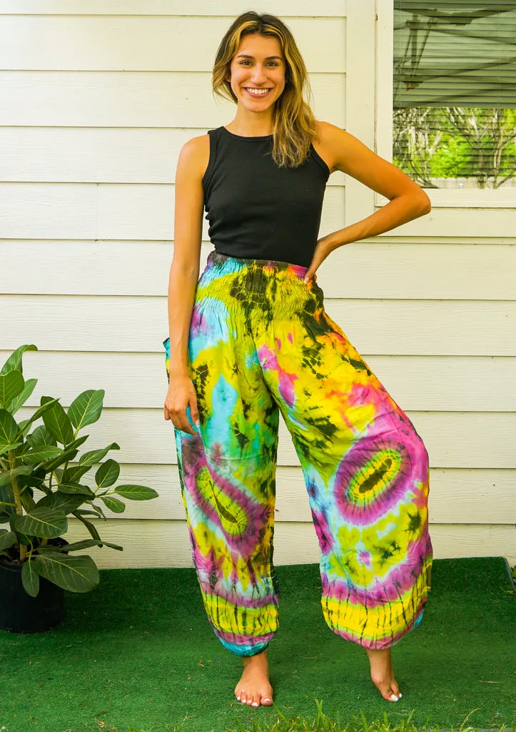 H2847- Tie Dye Harem Pants