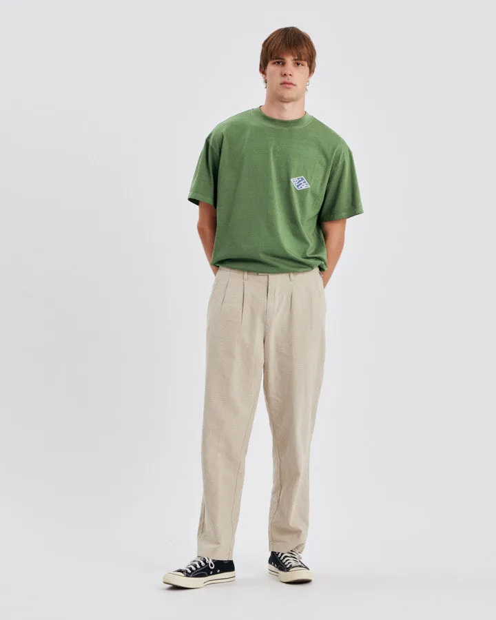 Harro Pleat Linen Pant - Tan