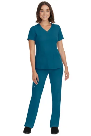 HH Works Women's Scrub Set Monica Top & Rebecca Pant | Caribbean