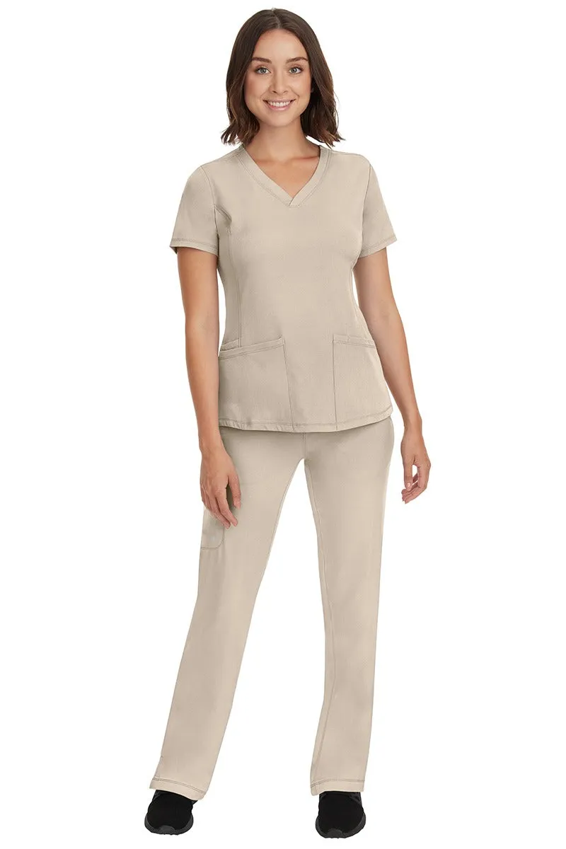 HH Works Women's Scrub Set Monica Top & Rebecca Pant | Khaki