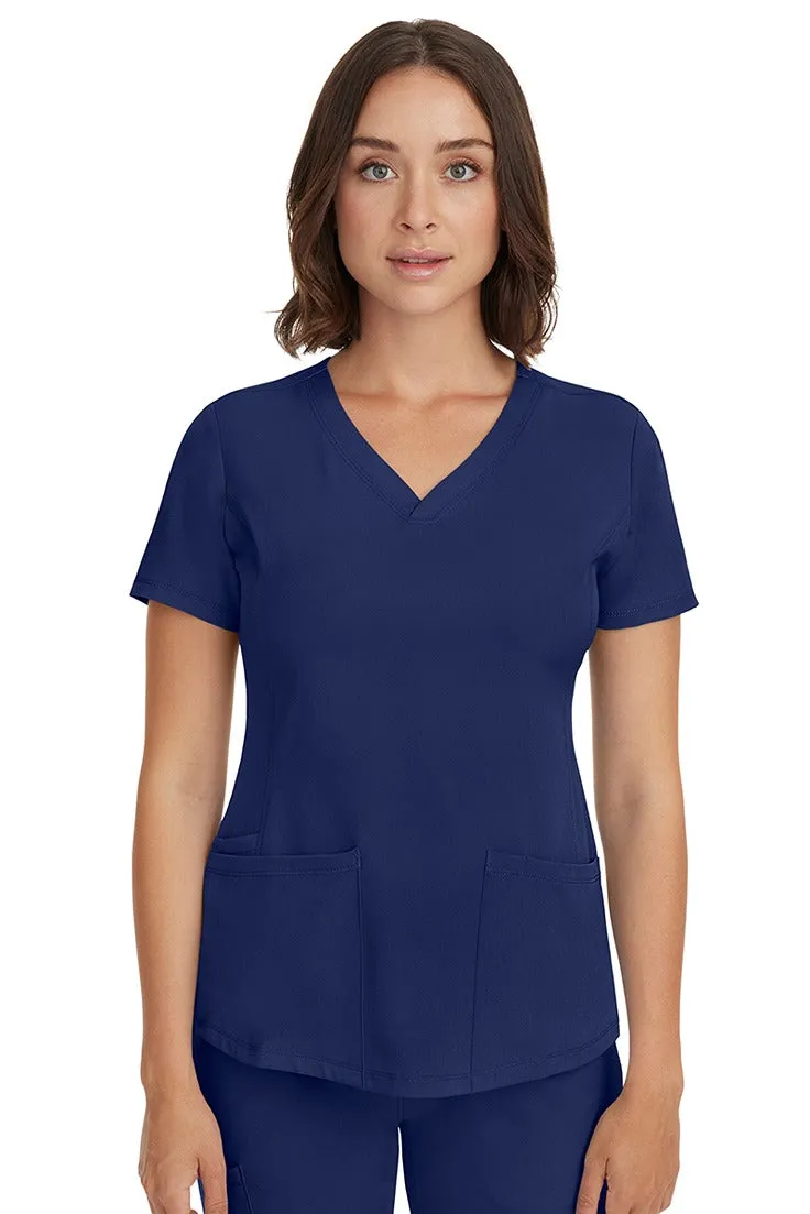 HH Works Women's Scrub Set Monica Top & Tall Rebecca Pant | Navy Blue