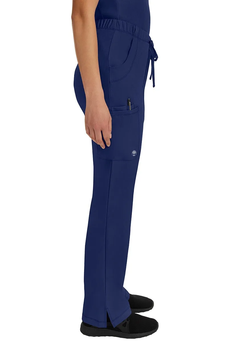 HH Works Women's Scrub Set Monica Top & Tall Rebecca Pant | Navy Blue