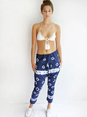 Indigo Sand Dollar Harem Pants