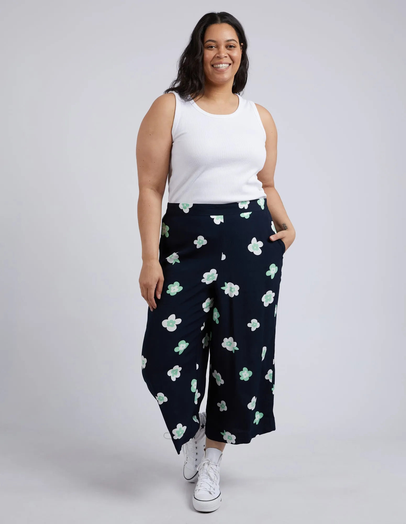 Juno Pant Navy Floral