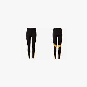 Kelme Women Running Tight Trousers, Fitness,Yoga Pants (Black/Orange)- CK60132001