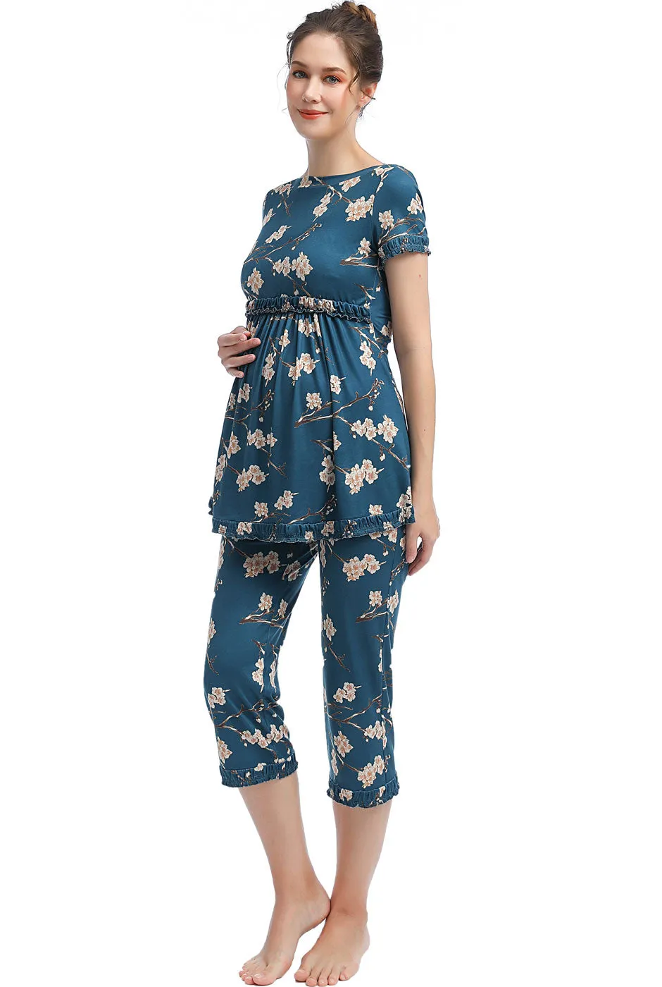 Kimi   Kai Maternity "Zadie" Nursing PJ Set