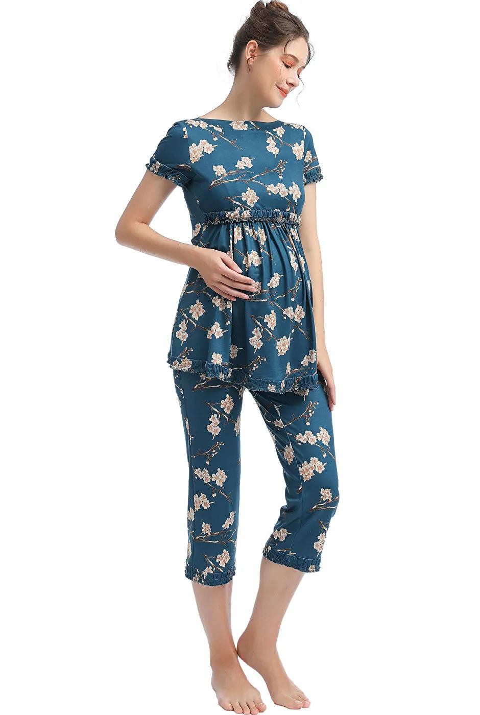 Kimi   Kai Maternity "Zadie" Nursing PJ Set