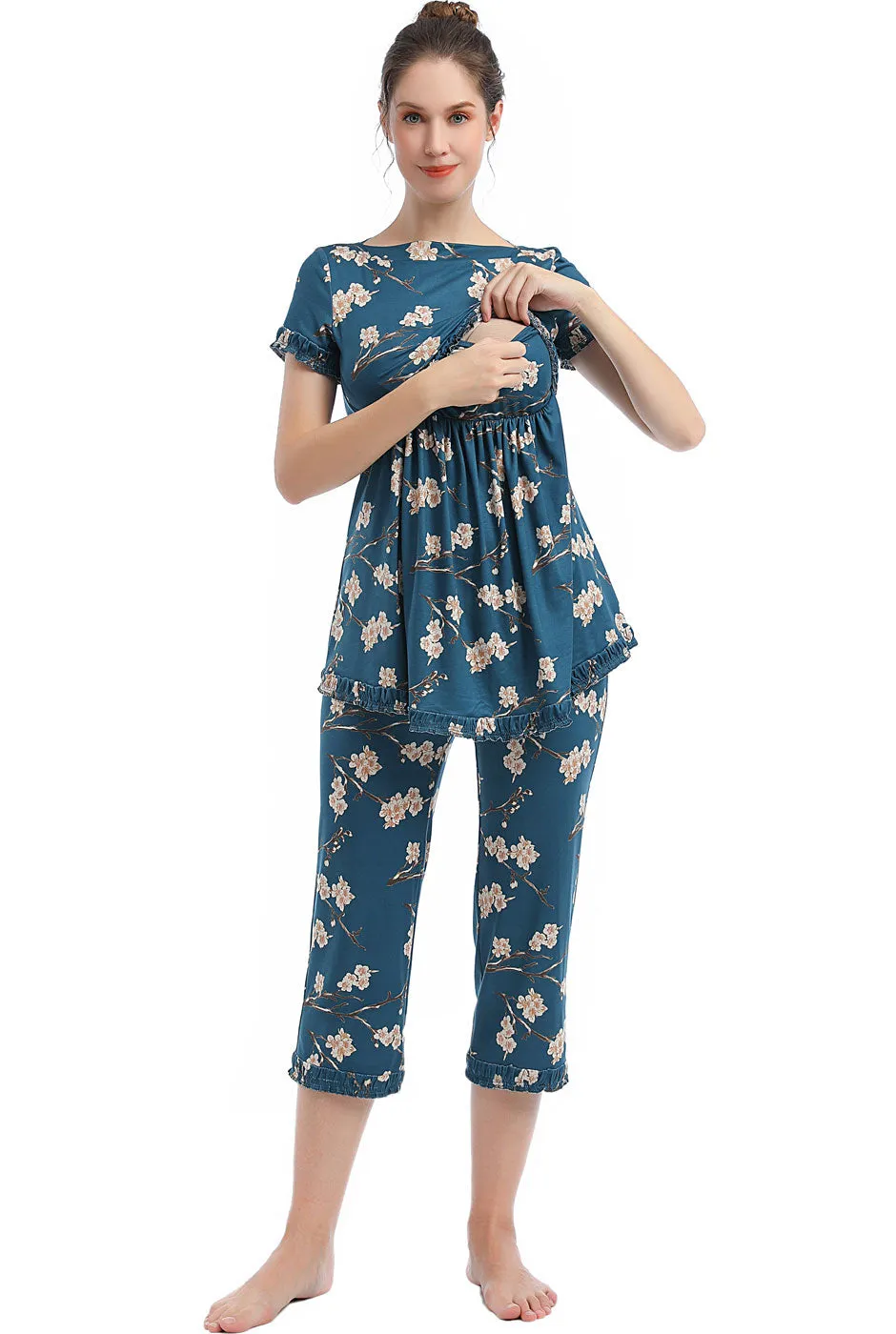 Kimi   Kai Maternity "Zadie" Nursing PJ Set