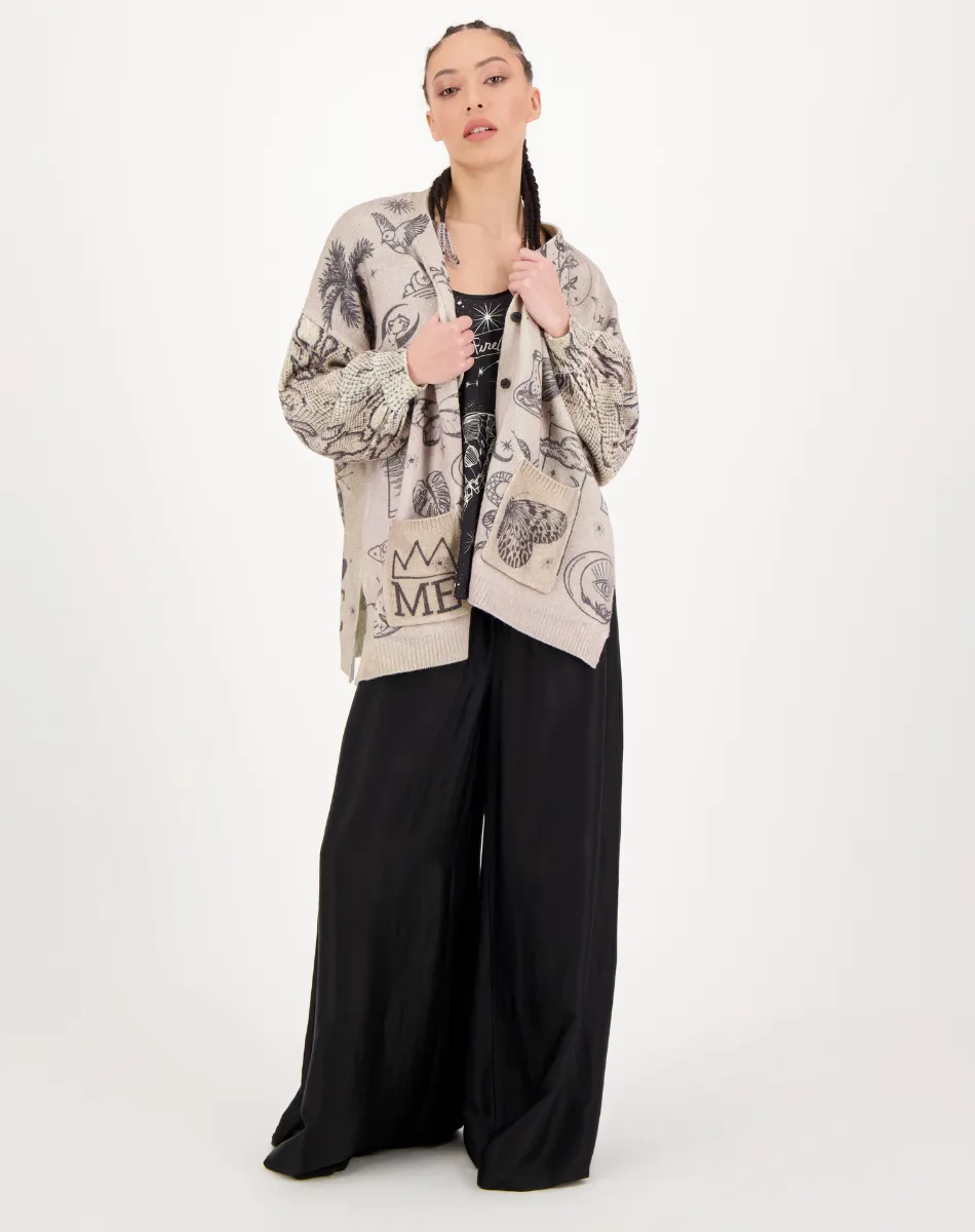 Liv Long Printed Magic Cardigan