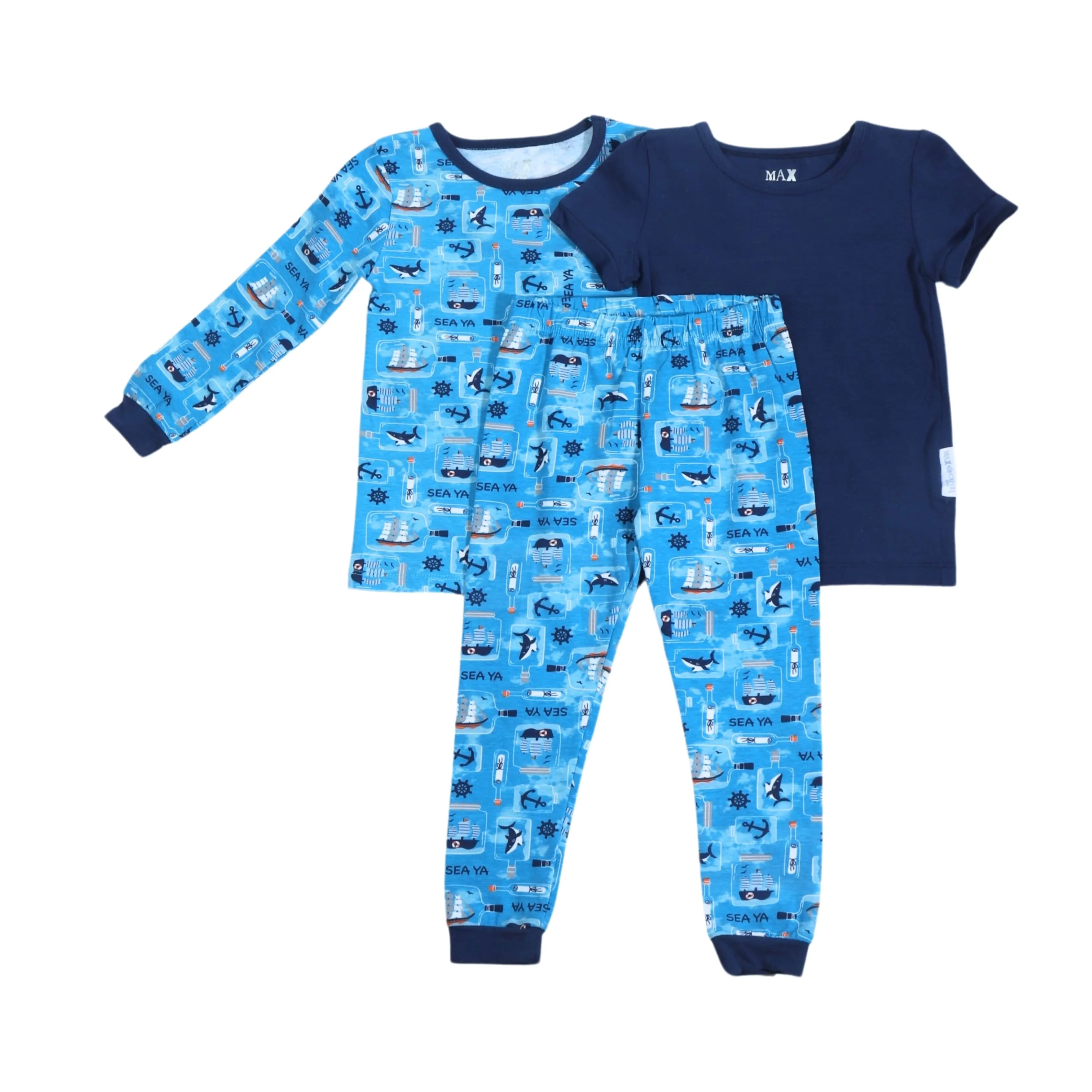 MAX & OLIVIA - Kids - Sea Related Printed Set