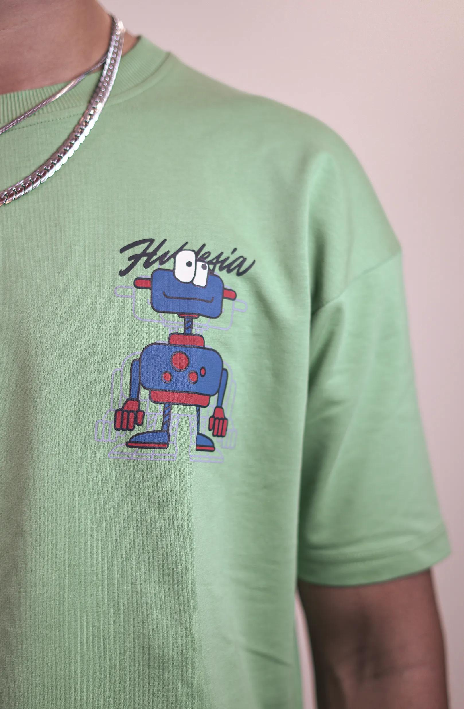 Mecha Drop Tee - Navy Green