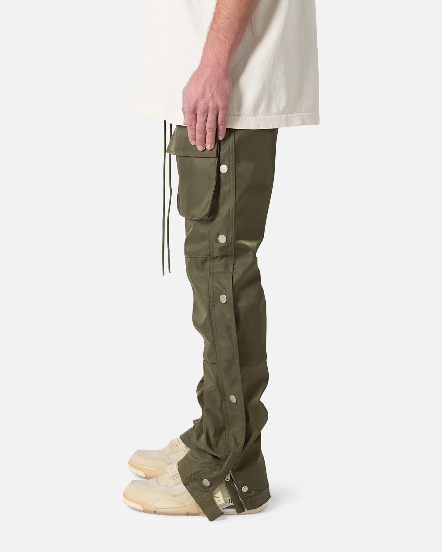 MNML Snap Front Cargo Pants Olive