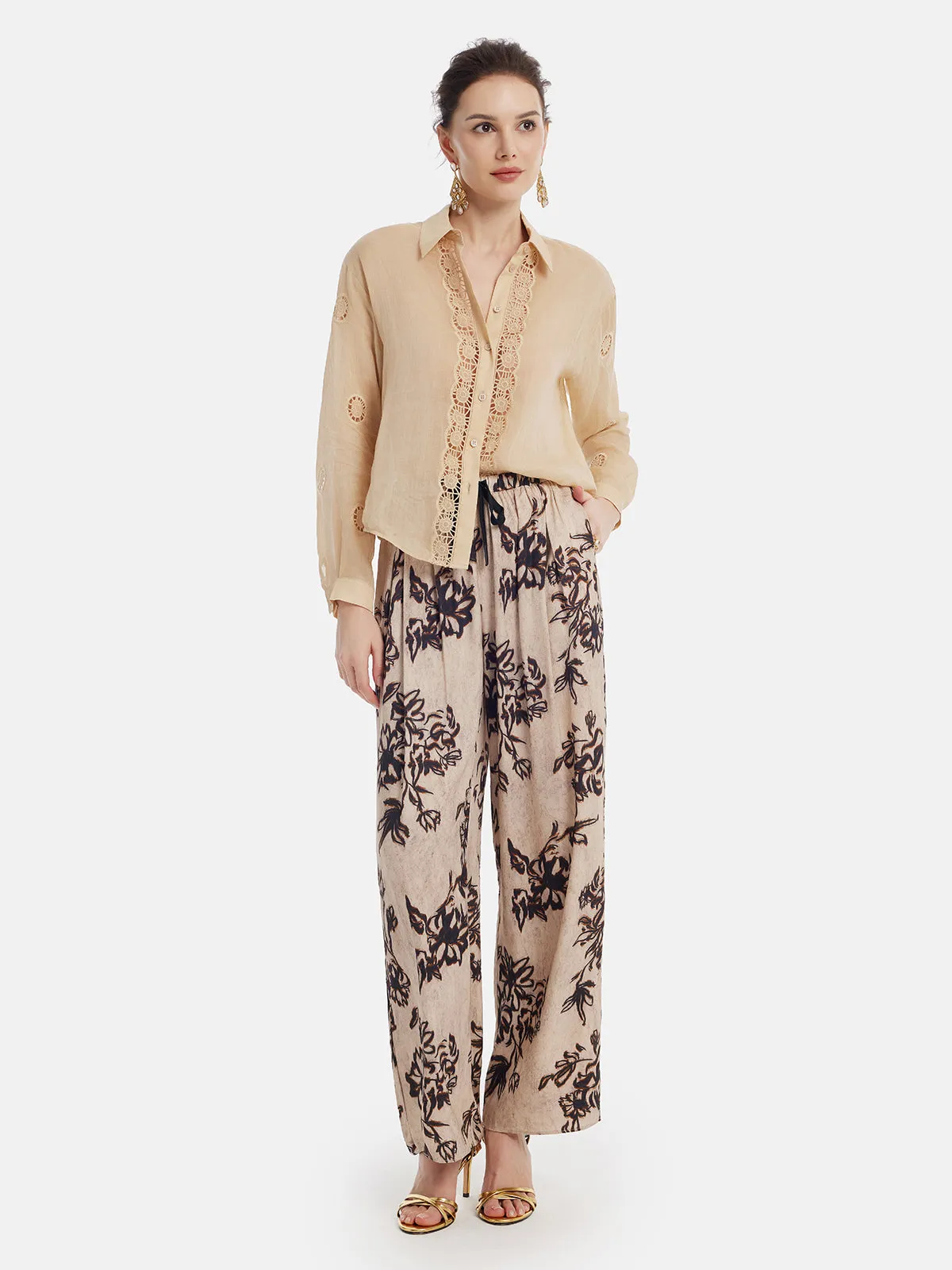 Moroccan-inspired Printed Pants