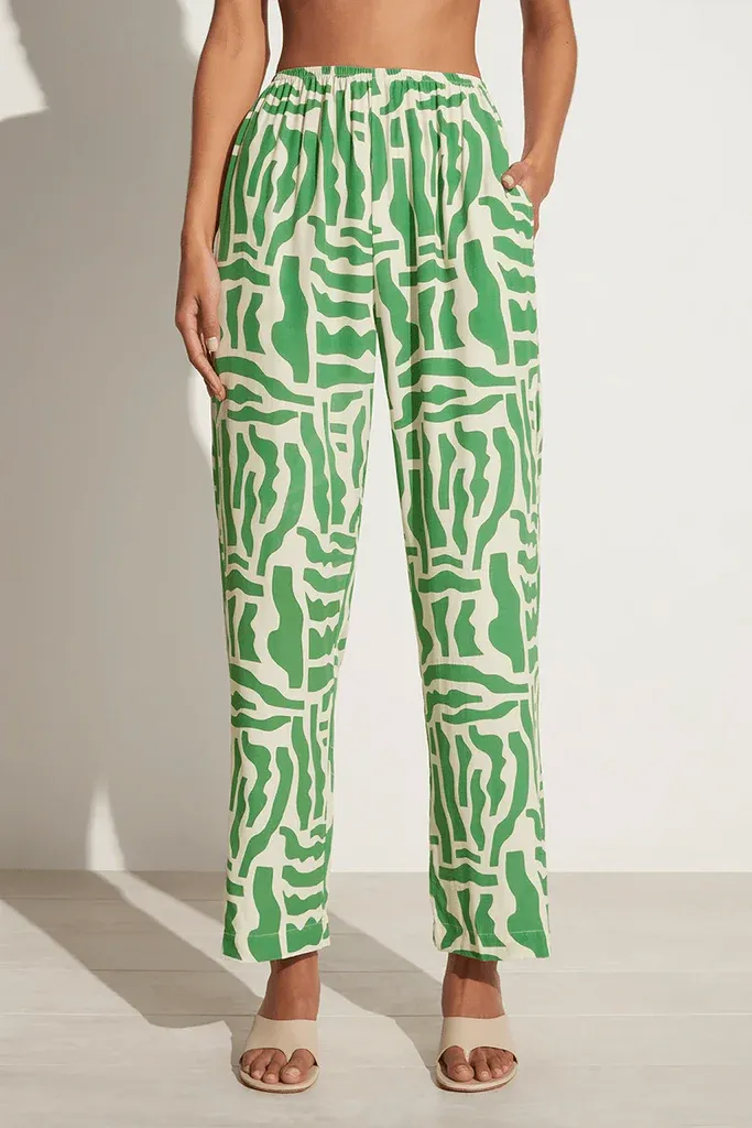 Pallenberg Pants - Tulli Print Green